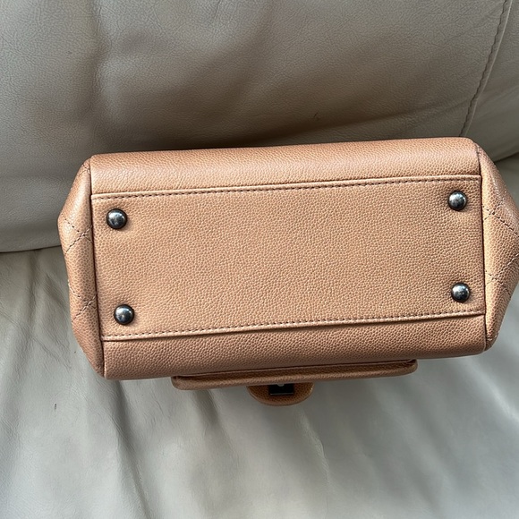 Chanel accordion camel calfskin crossbody/shoulder flap bag - Picture 6 of 17